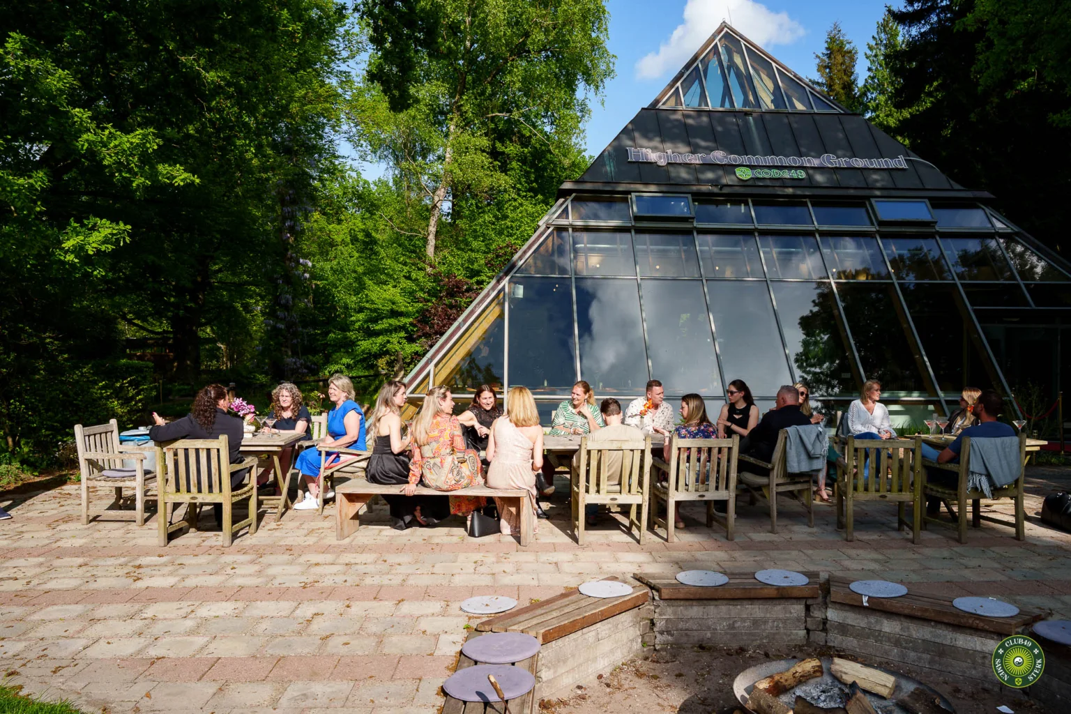 Het clubhuis van CLUB49 in Lage Vuursche